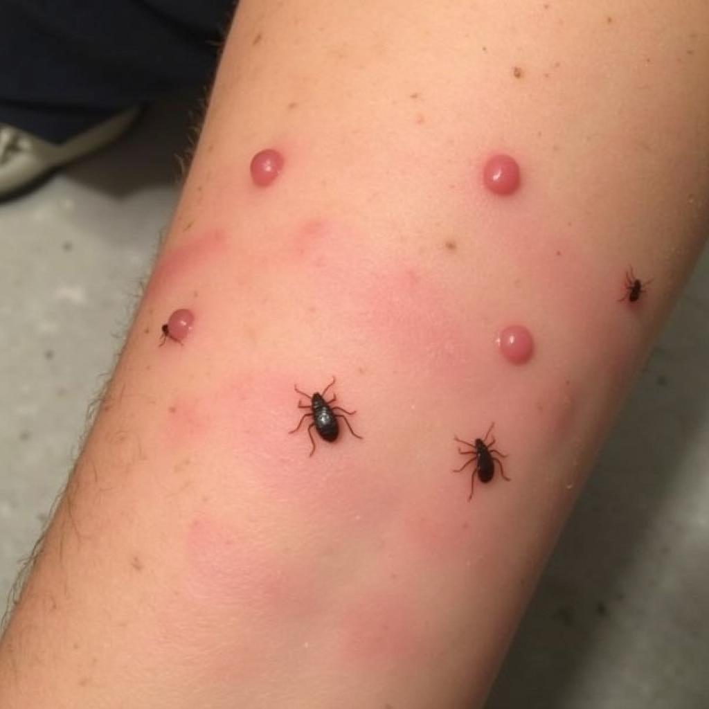 Bed Bug Bites on Arm