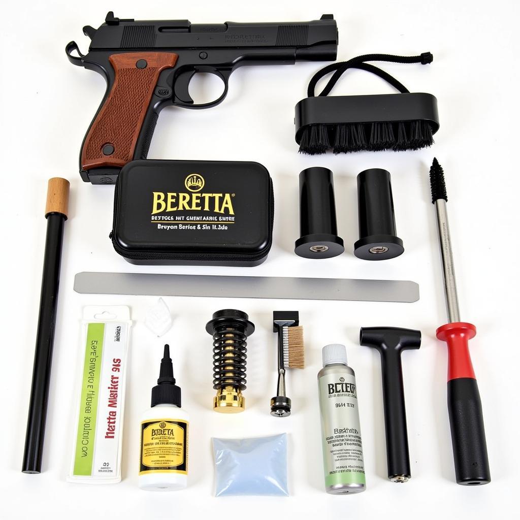 Cleaning kit for a Beretta 92FS