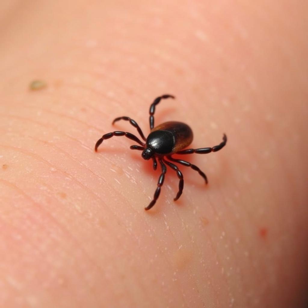 Blacklegged Tick Transmitting Lyme Disease