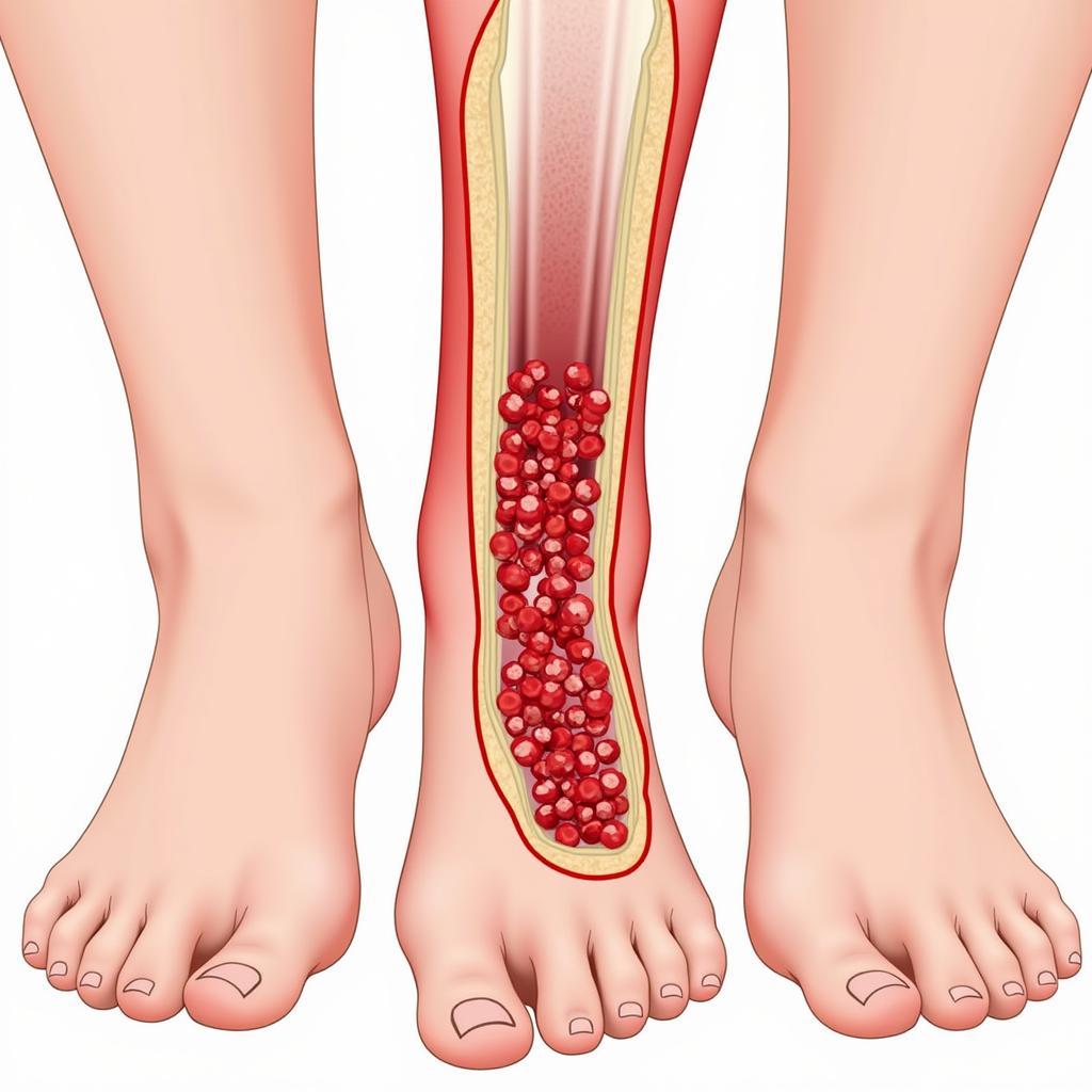 Blood Clot Formation in Leg