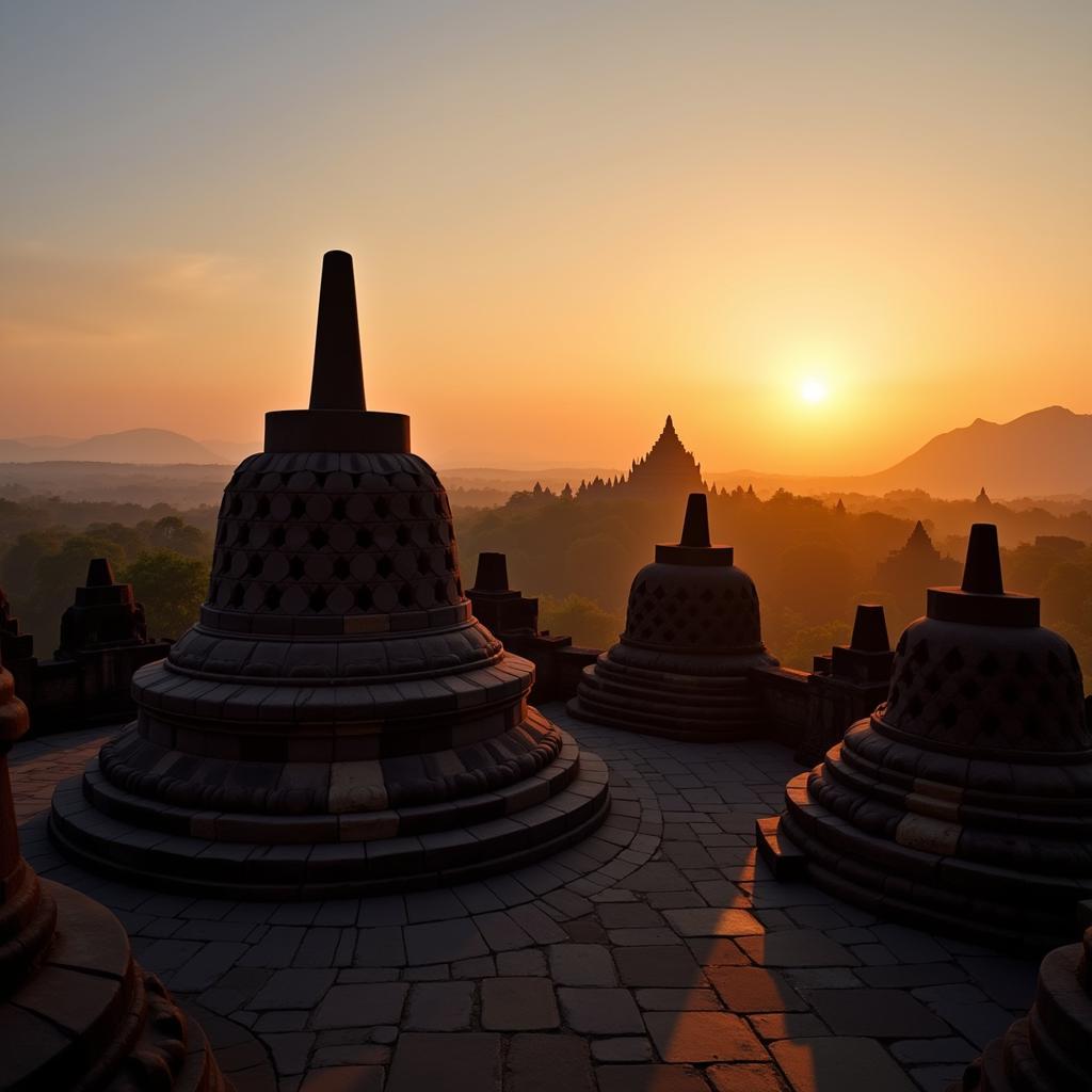 Borobudur Temple in Indonesia