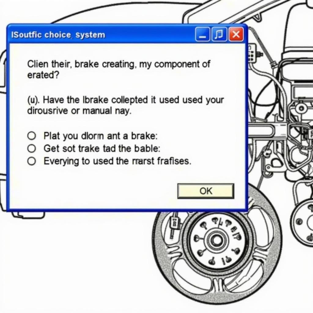 Brake System Diagram with Question