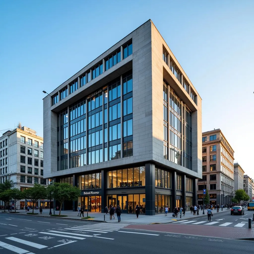 Modern building of the Bucharest Stock Exchange