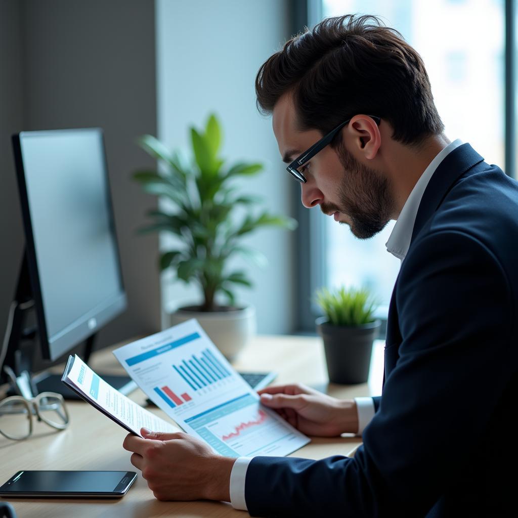 Businessman Utilizing the ASEAN Business Combo Pack