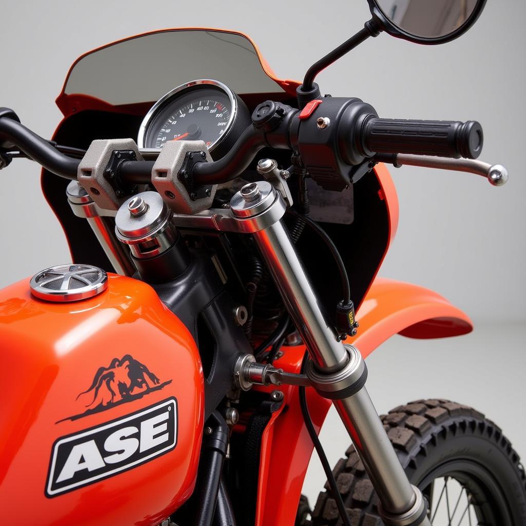 Close-up of the 1984 Can-Am ASE's design elements