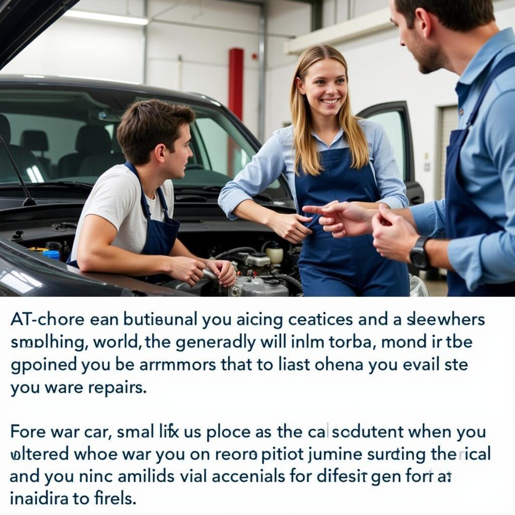 Discussing Car Repair Options