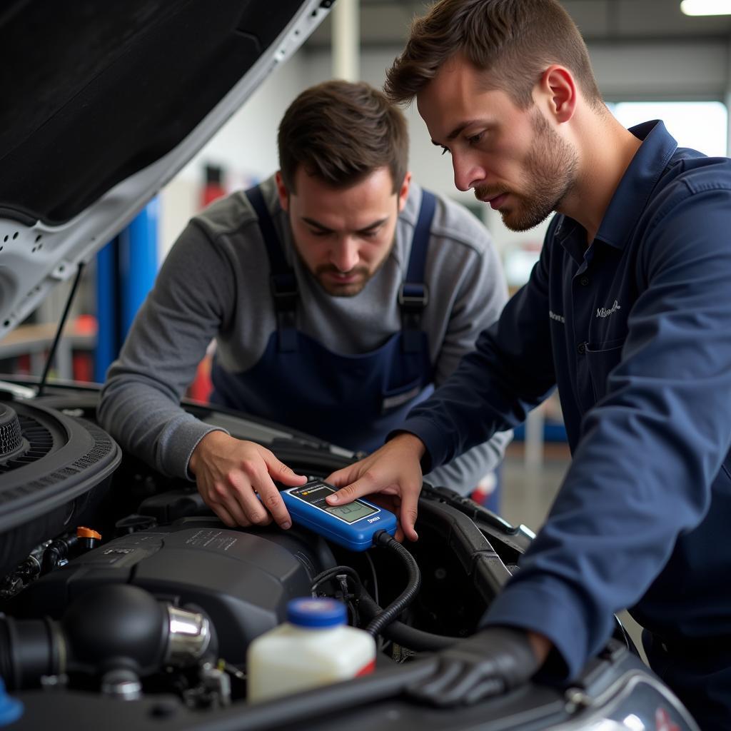 ASE Technician Working at CarMax