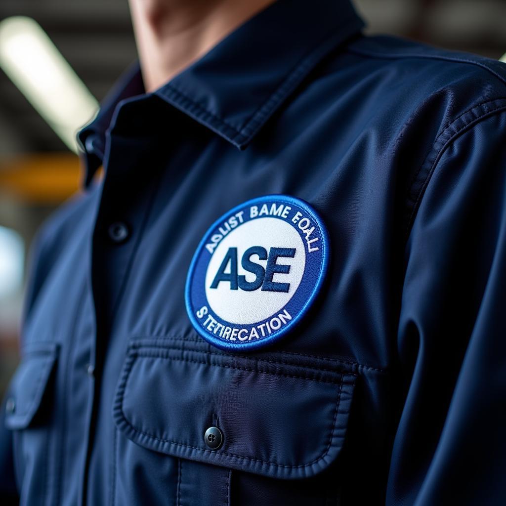 Certified Automotive Mechanic with ASE Patch