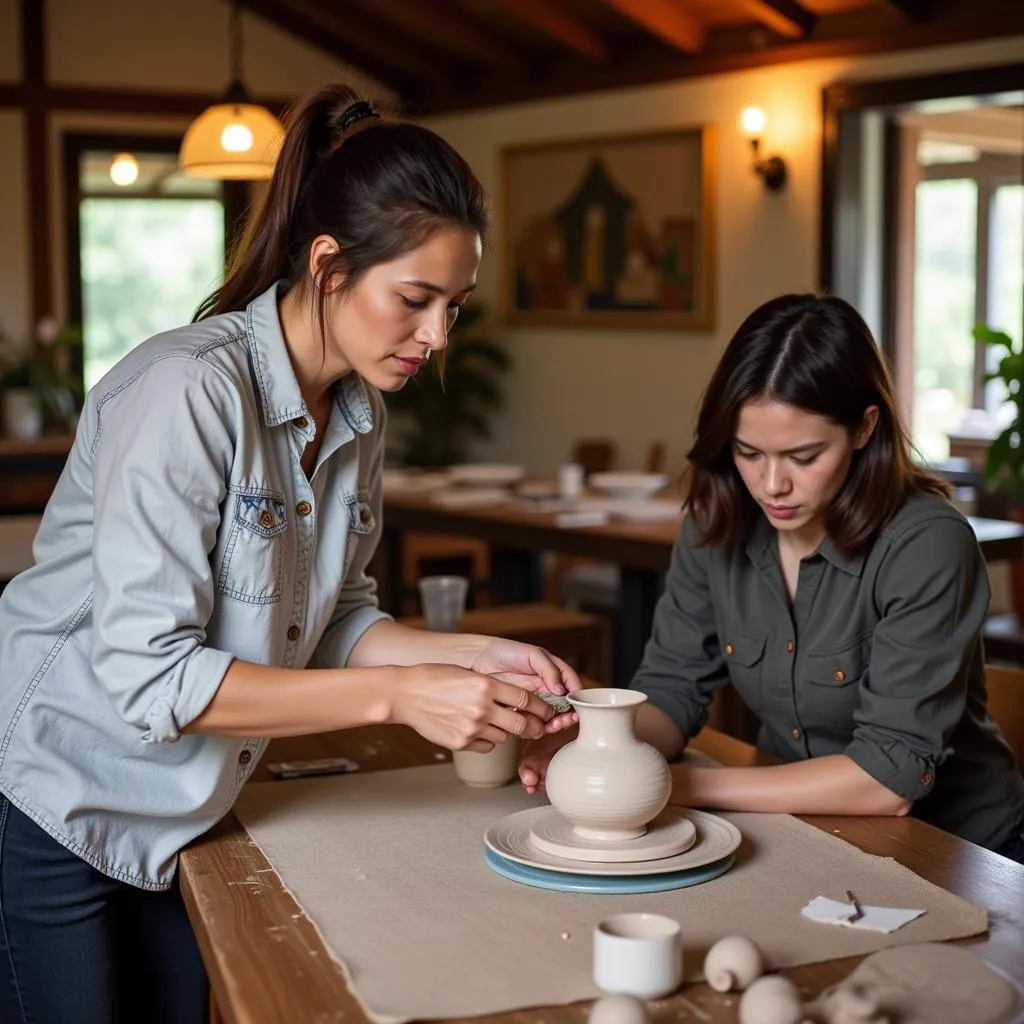 Learning Local Crafts at an ASE Hotel Workshop