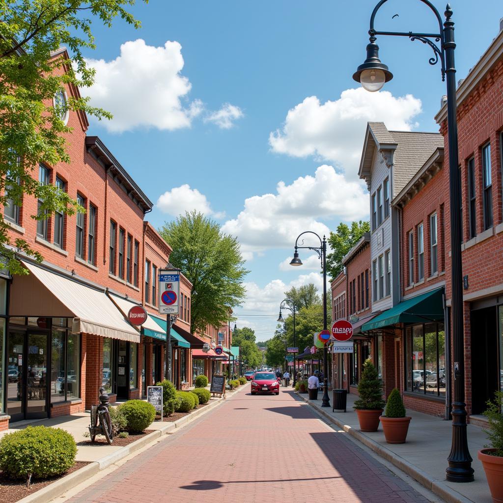 Clanton Alabama Downtown Street View