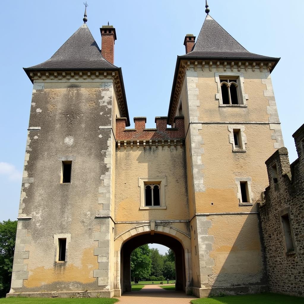 The imposing ruins of Château de Clisson