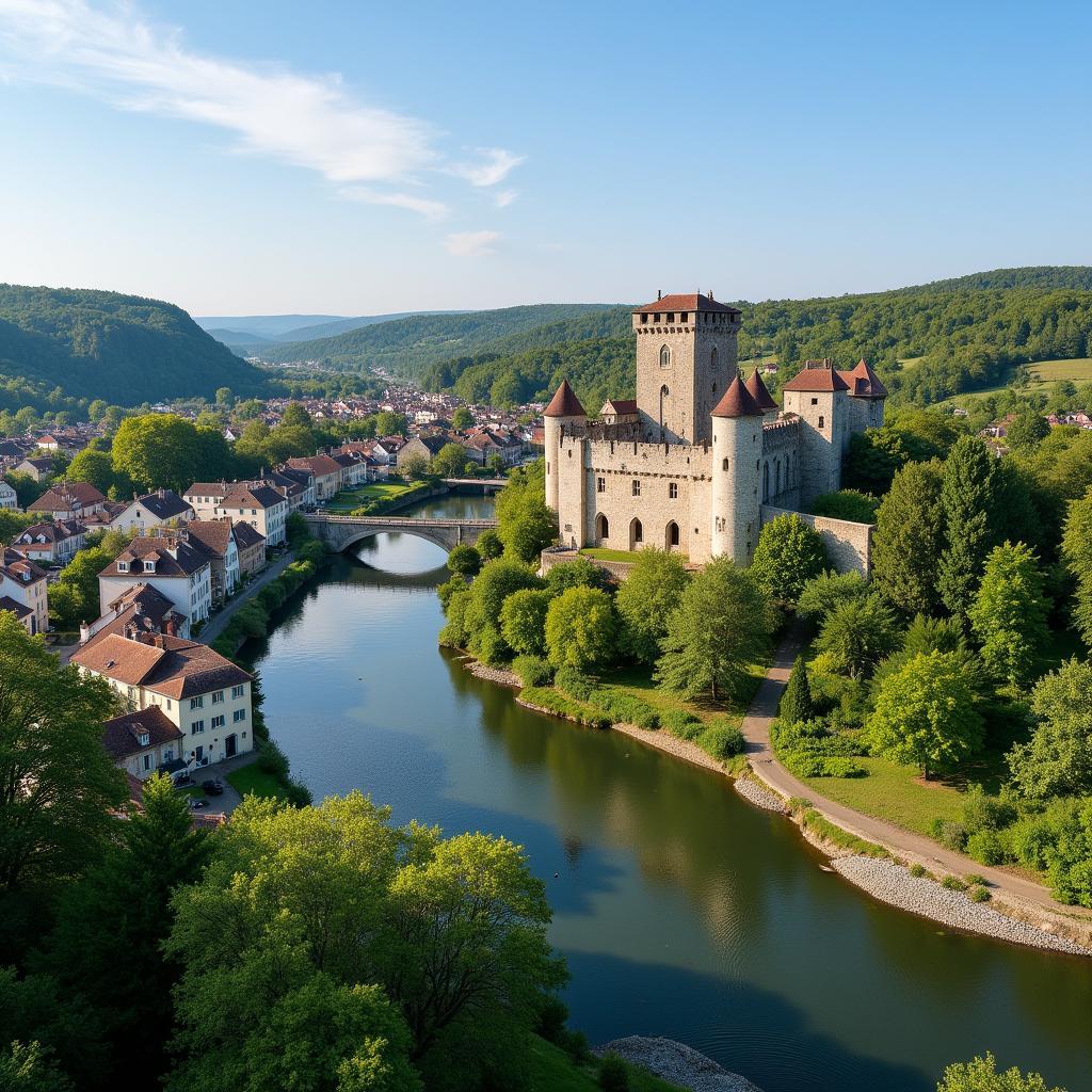 Scenic view of Clisson, France