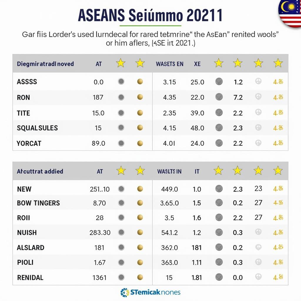 Coin grading chart for ASEAN mintage