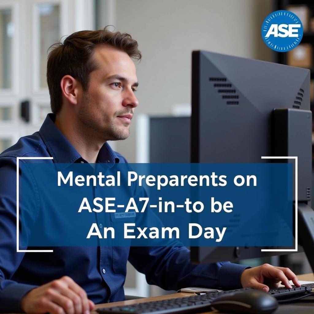 Confident Technician Taking ASE Exam