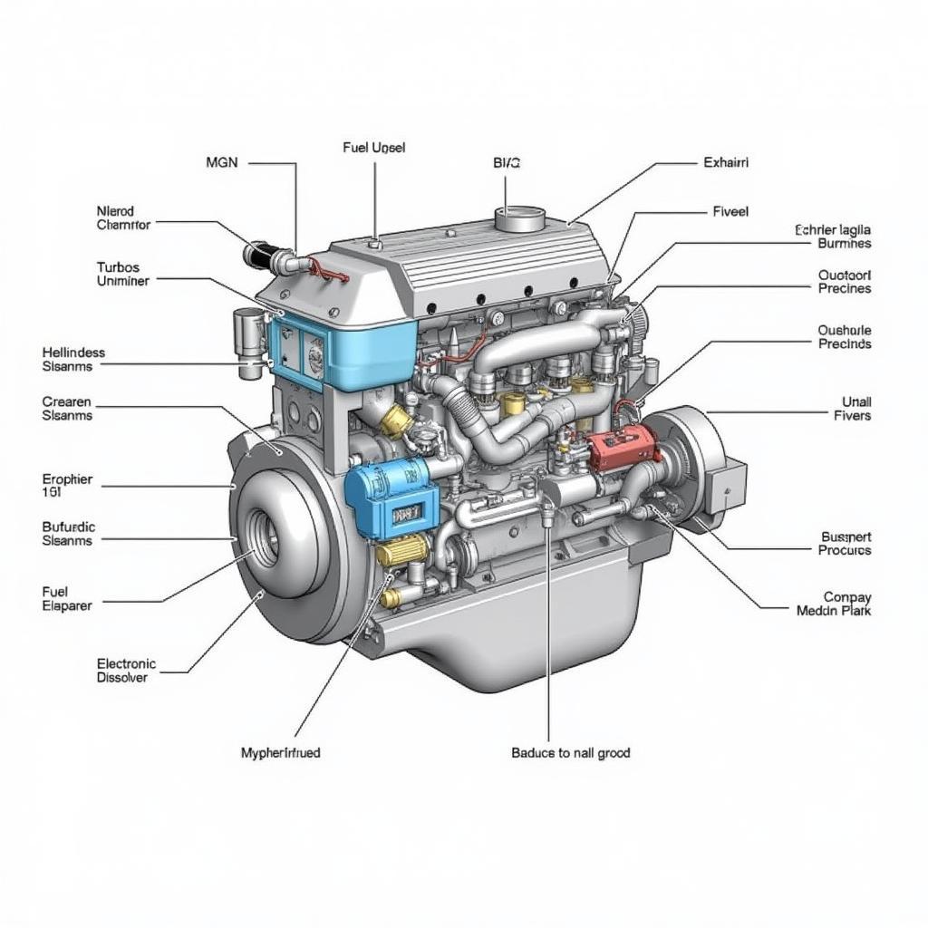 Diesel Engine Components Diagram