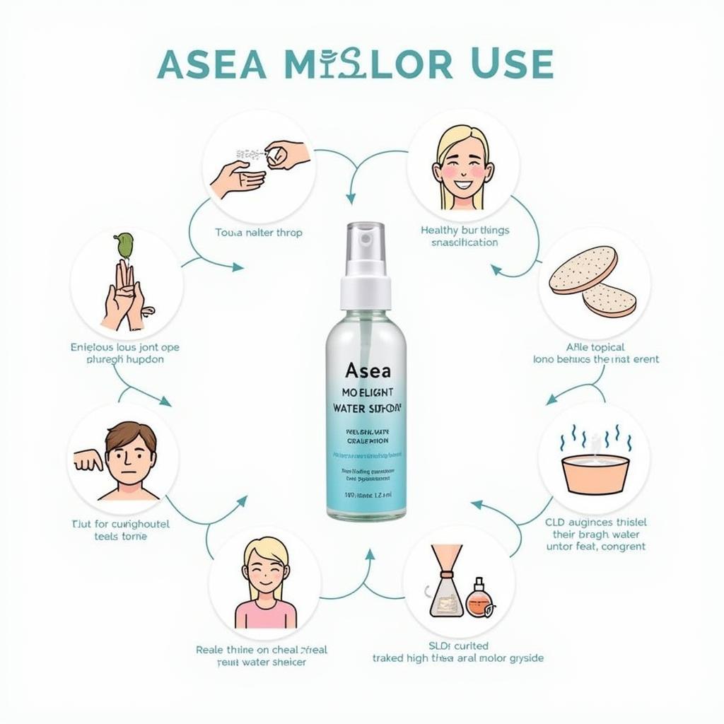 Different ways to use Asea water spray