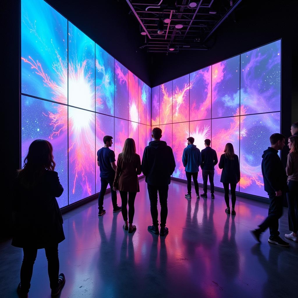 Digital Art Installation with Interactive Sound