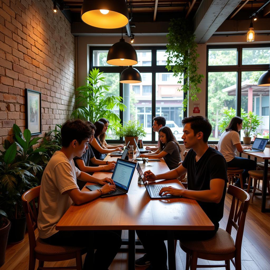 Digital Nomads in Coworking Space