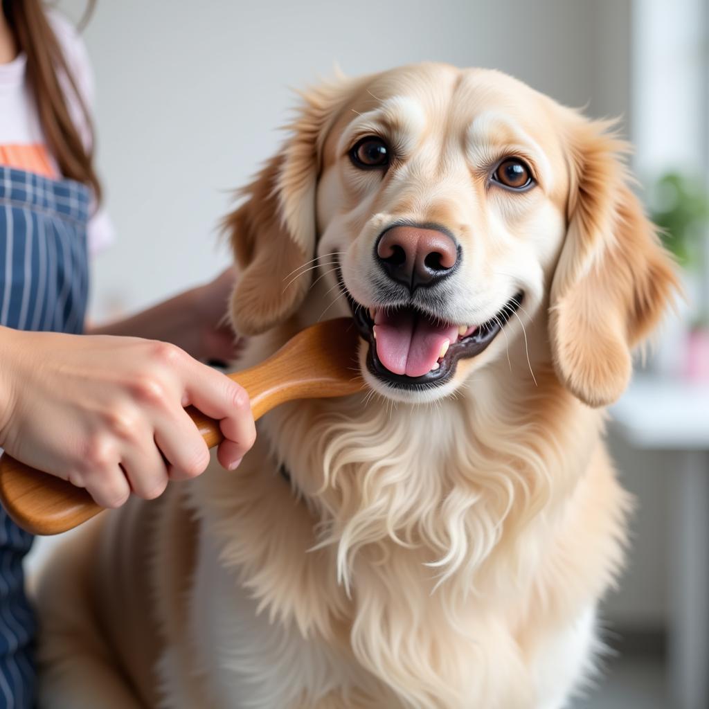 Dog Being Groomed