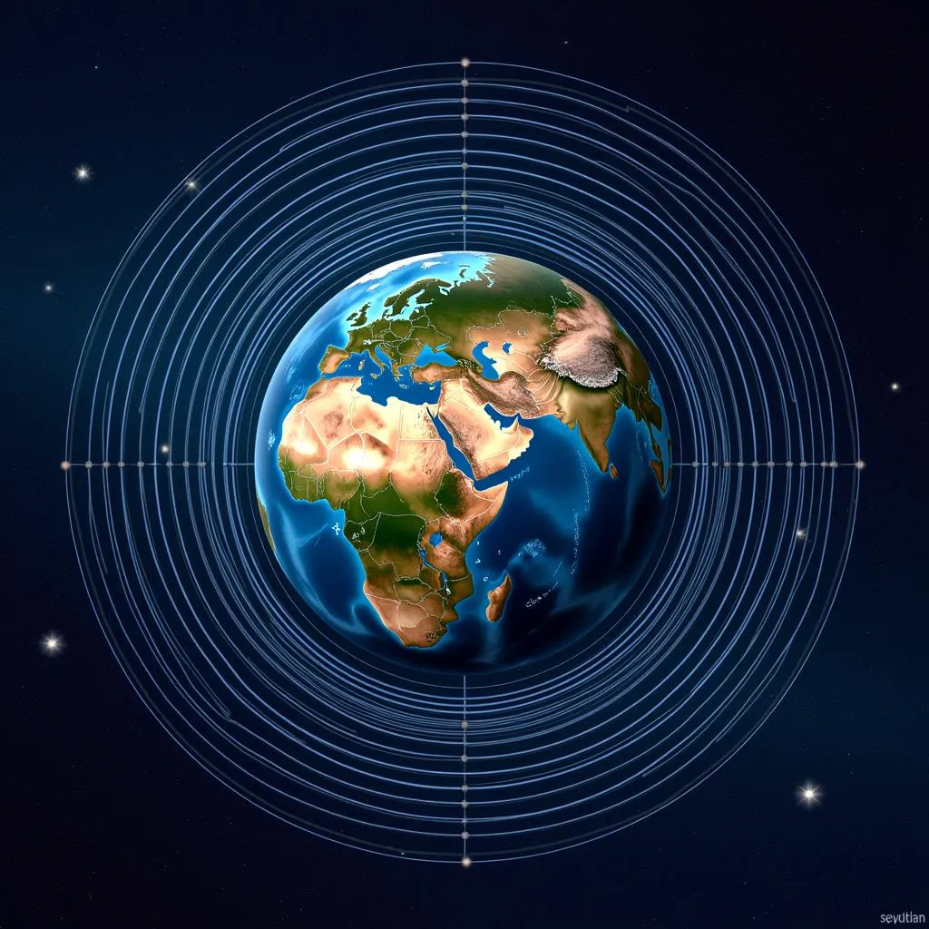 Earth's Magnetic Field with Poles Reversed