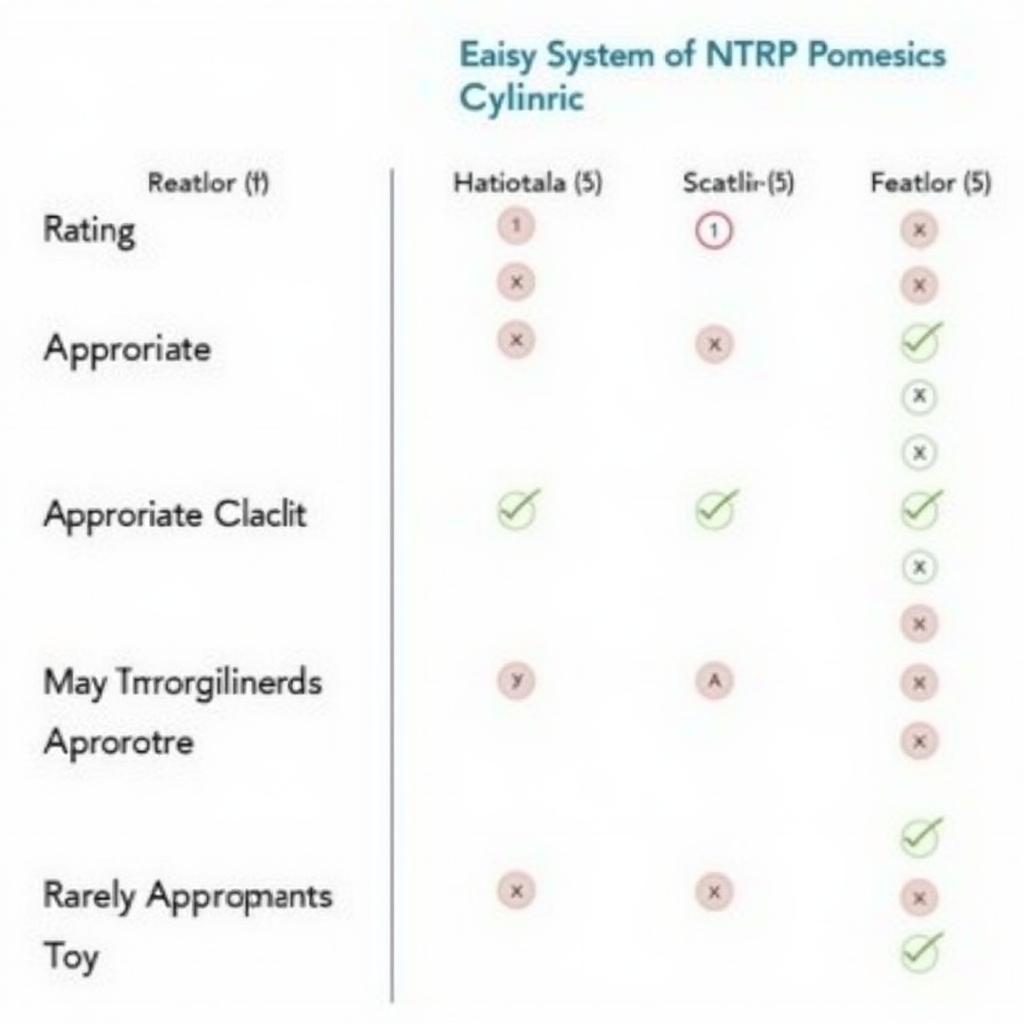 Appropriate Use Criteria Rating System