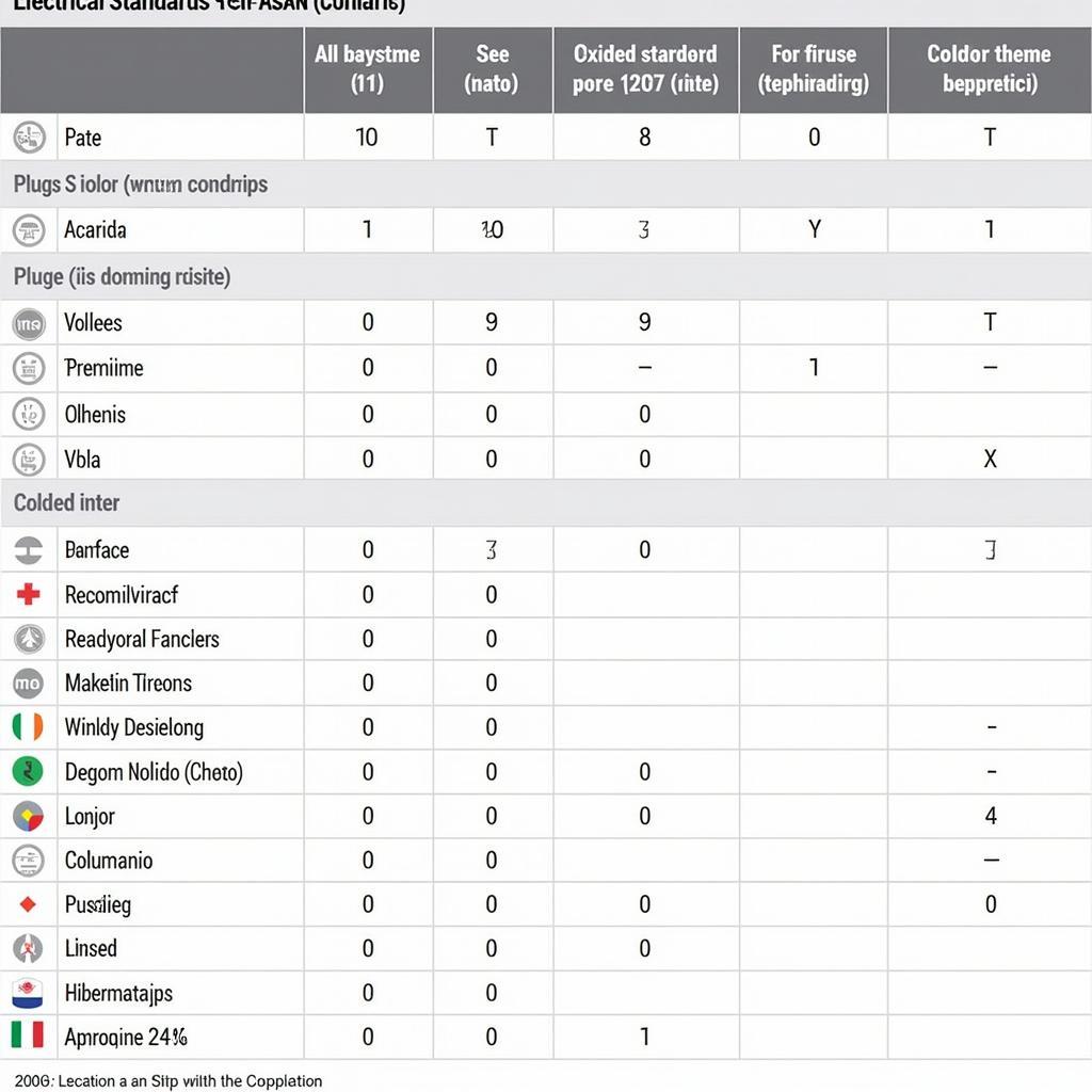 Comparison Chart of Electrical Standards Across ASEAN Countries