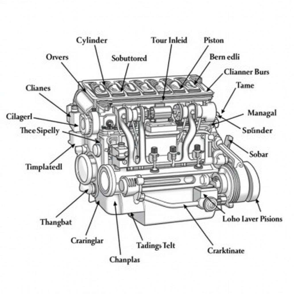 Diagram of Engine Components