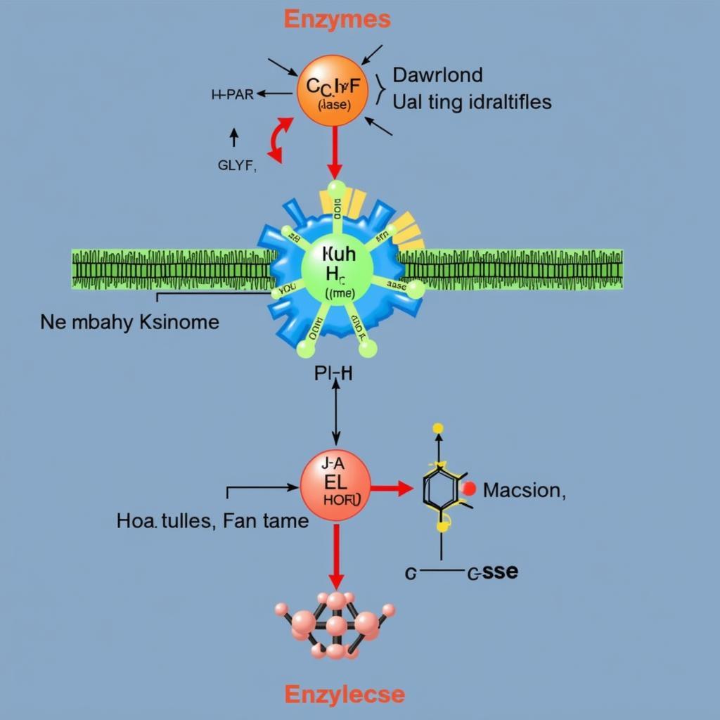 Diagram Illustrating Enzyme Activity