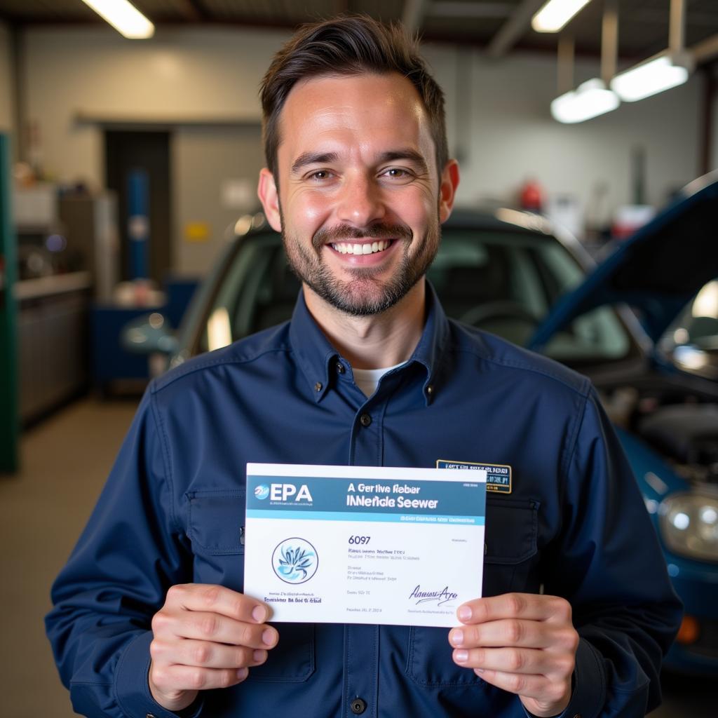 Technician with EPA 609 Certification