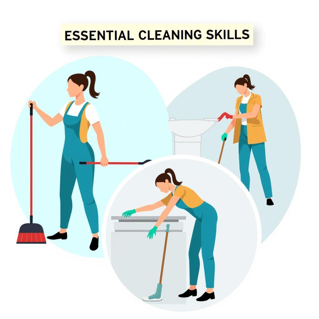 Demonstrating Essential Skills for Cleaning Jobs