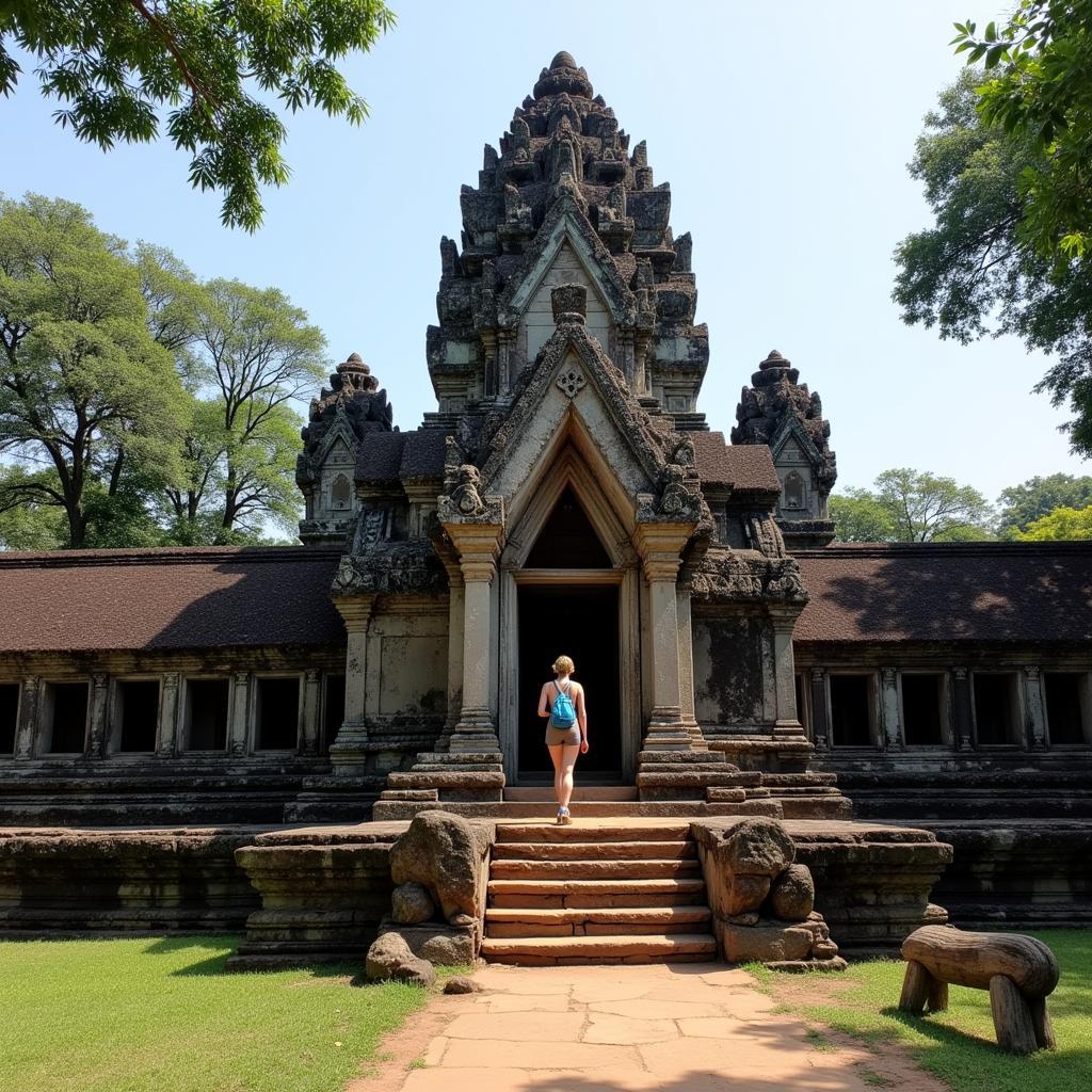 Exploring ancient temples in Cambodia