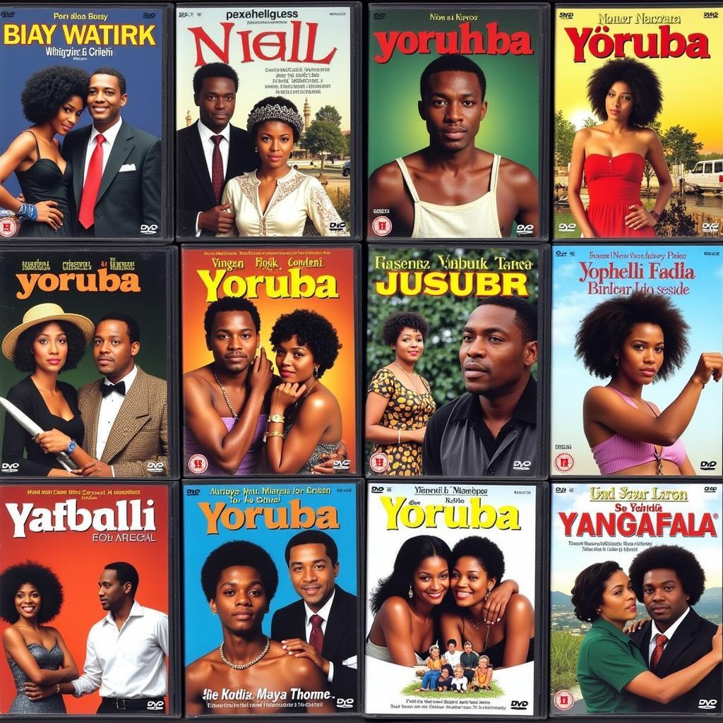 Diverse Selection of Yoruba Movie DVDs