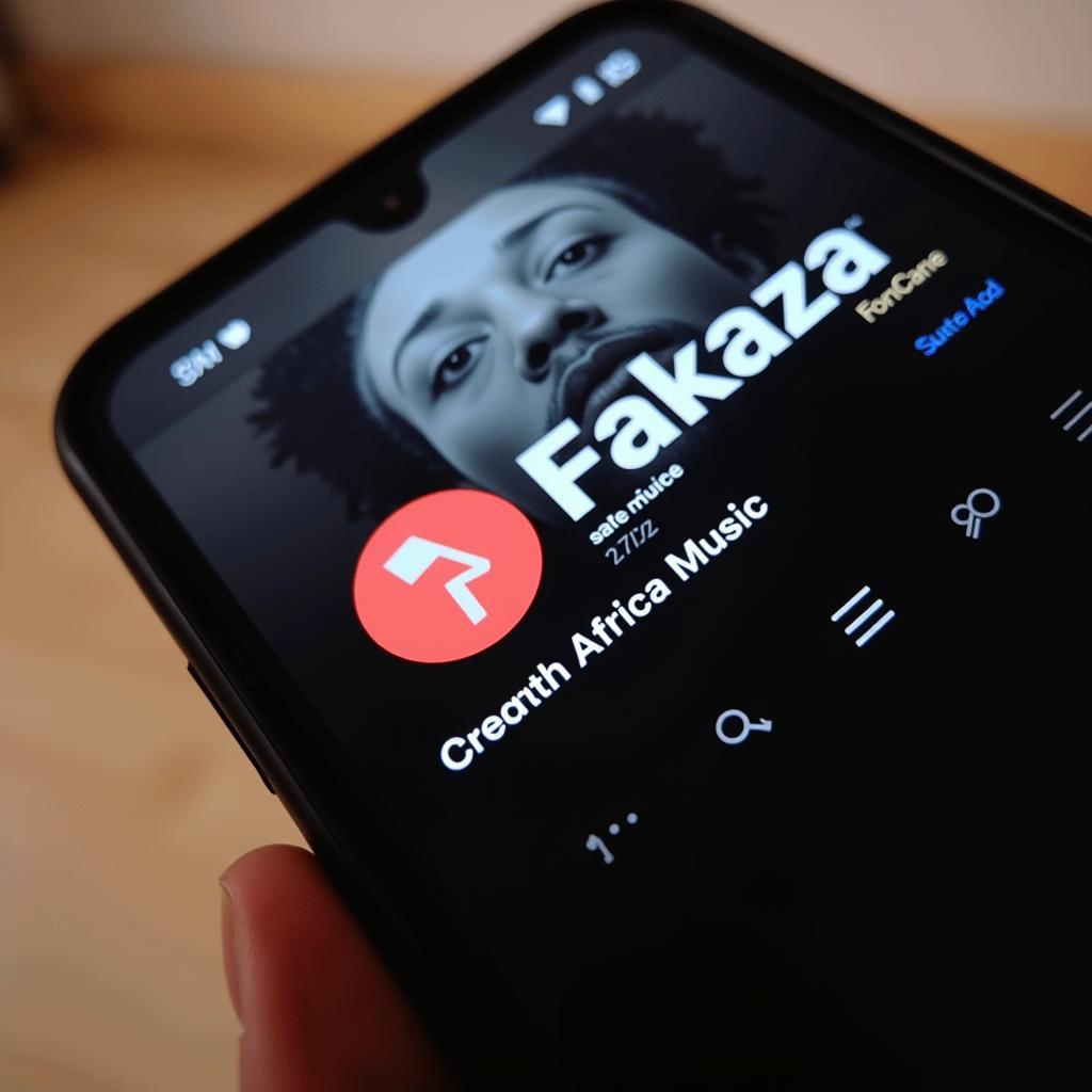 Fakaza Music Platform on a Mobile Device