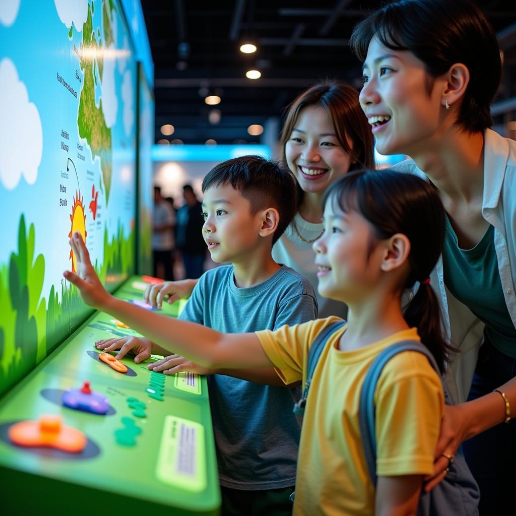 Family at Southeast Asian Science Museum