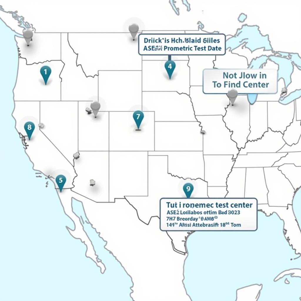 Locating ASE Prometric Test Centers on a Map