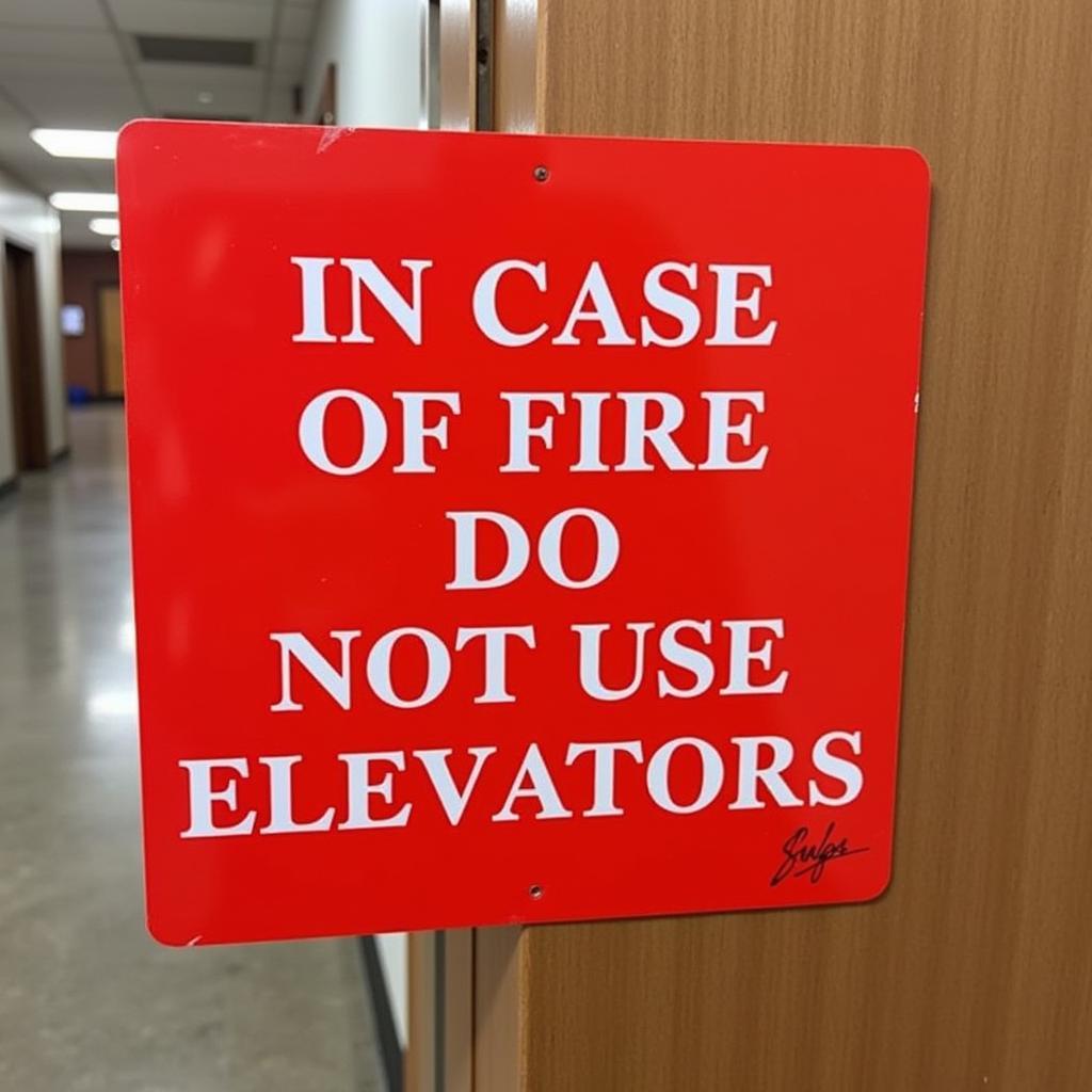 Fire Elevator Sign Prompt