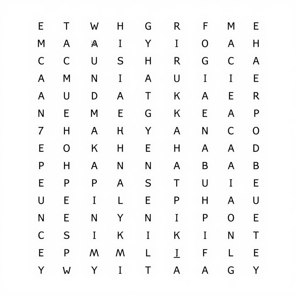 Word Search Puzzle with "ASE" words