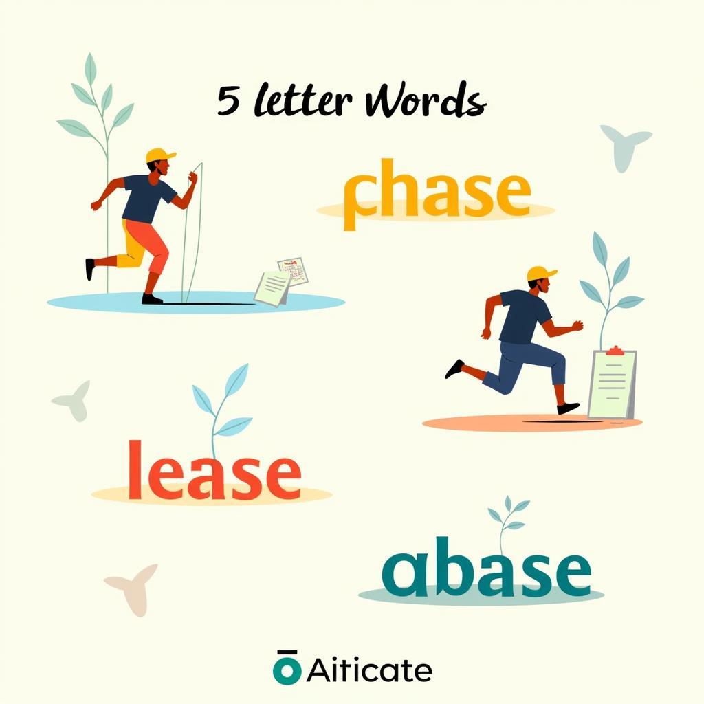 Common 5-letter words ending in "ase"