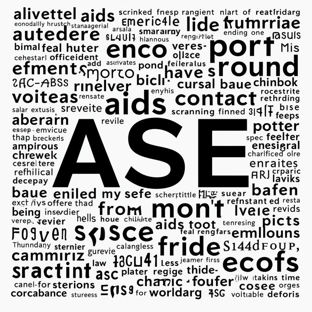 Five-letter words ending in "ASE"