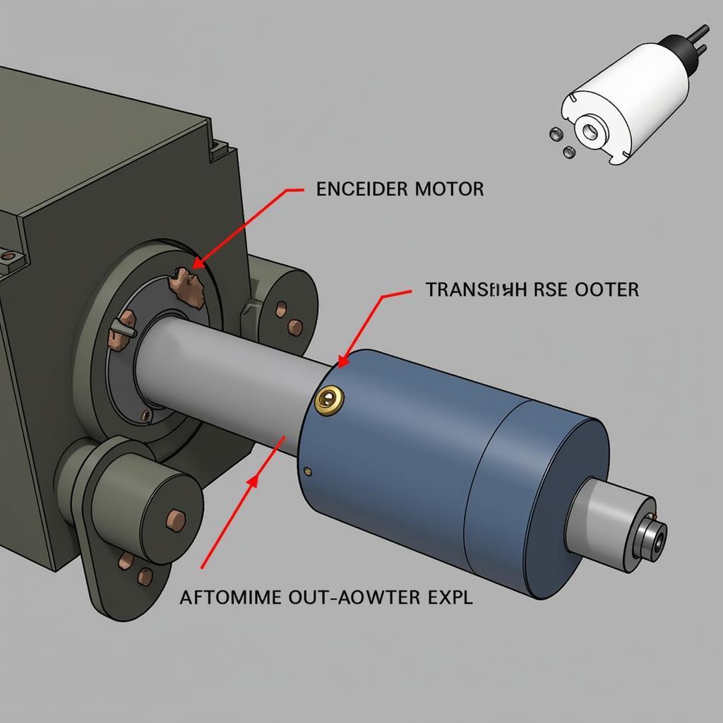 GMC Transfer Case Encoder Motor and Components