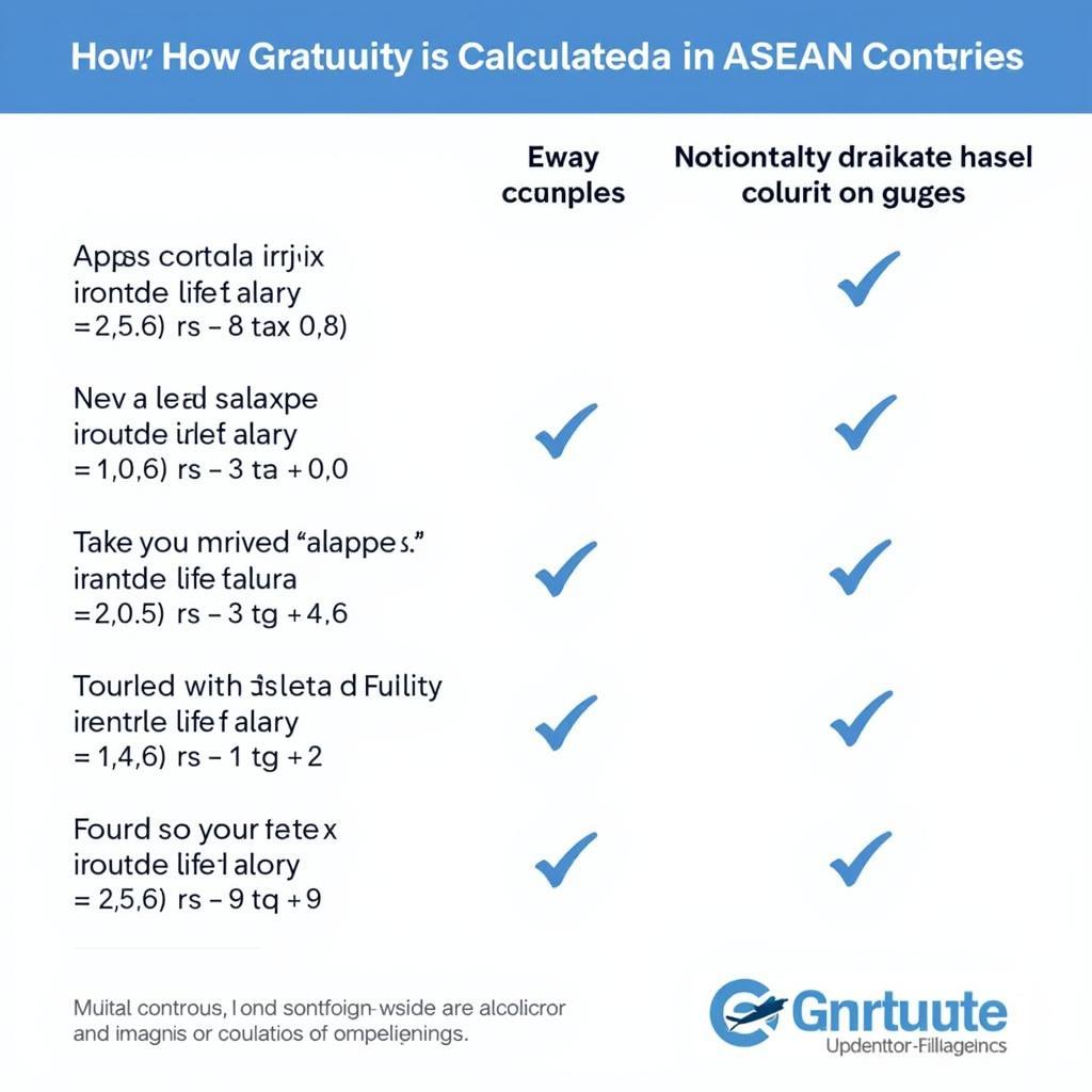 Gratuity Calculation Examples