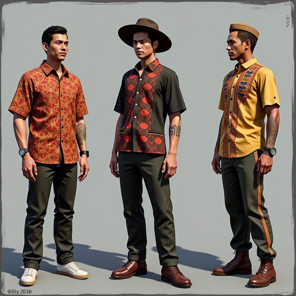 GTA 5 character dressed in ASEAN-inspired attire