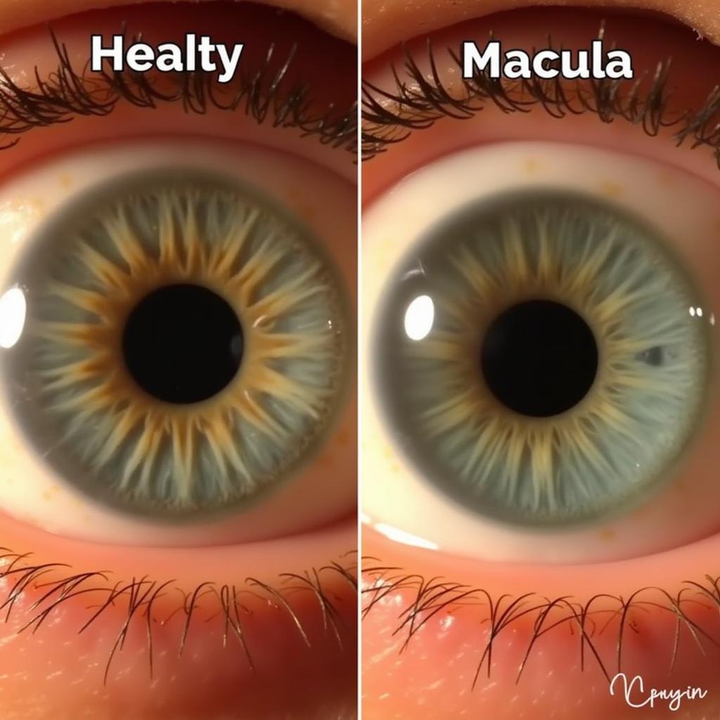 Healthy Macula vs. Damaged Macula