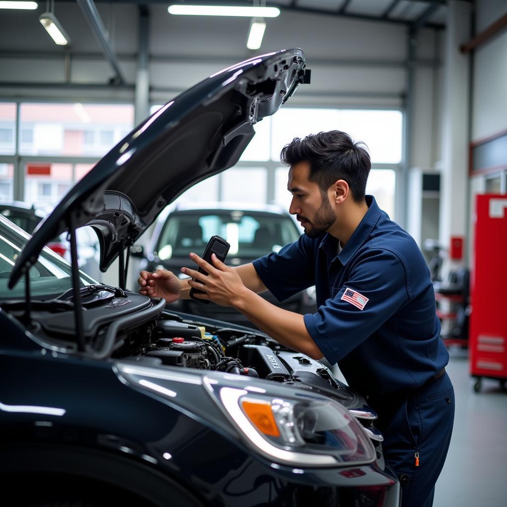 Honda Technician at ASEAN Certified Dealer