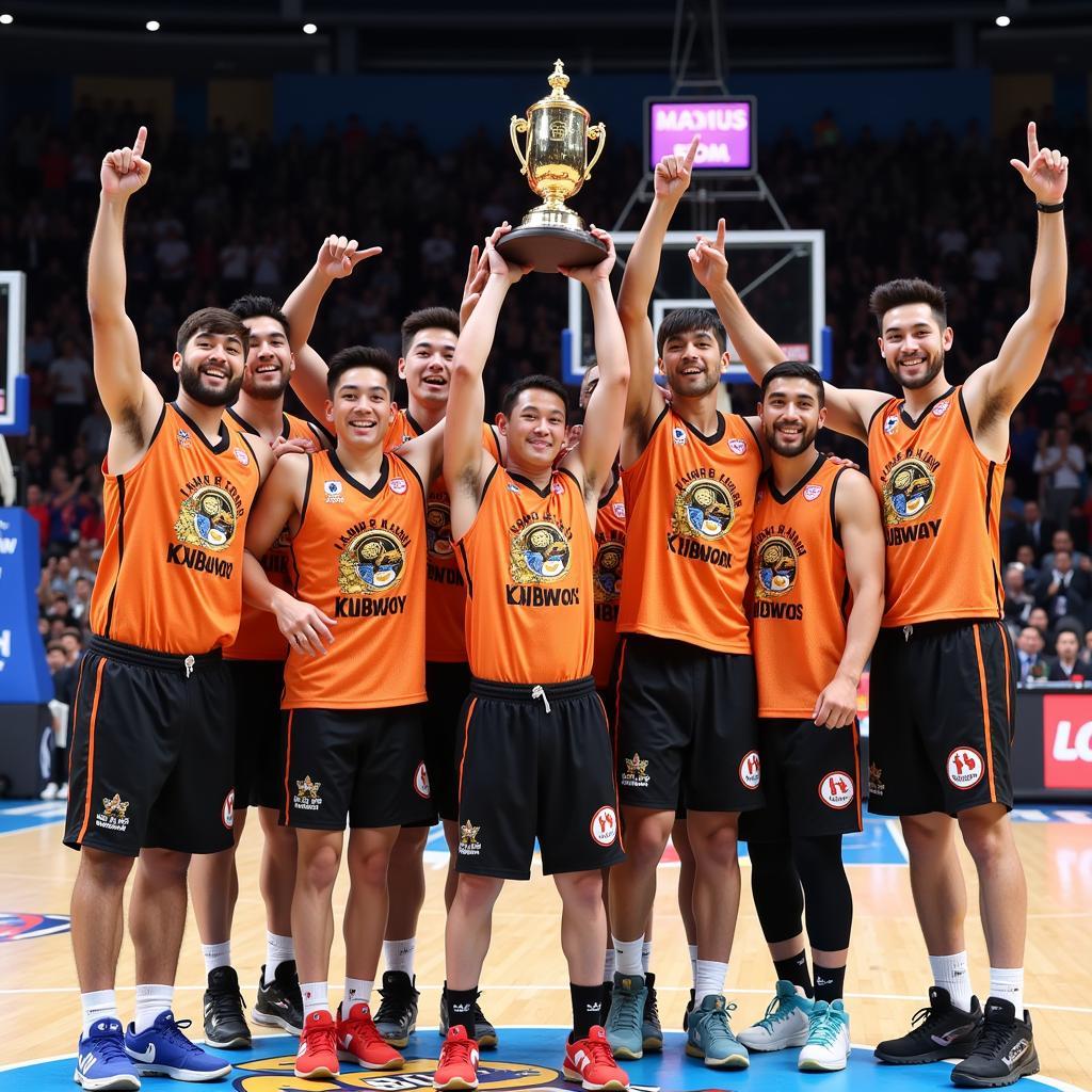 Hong Kong Eastern Long Lions winning the ABL championship