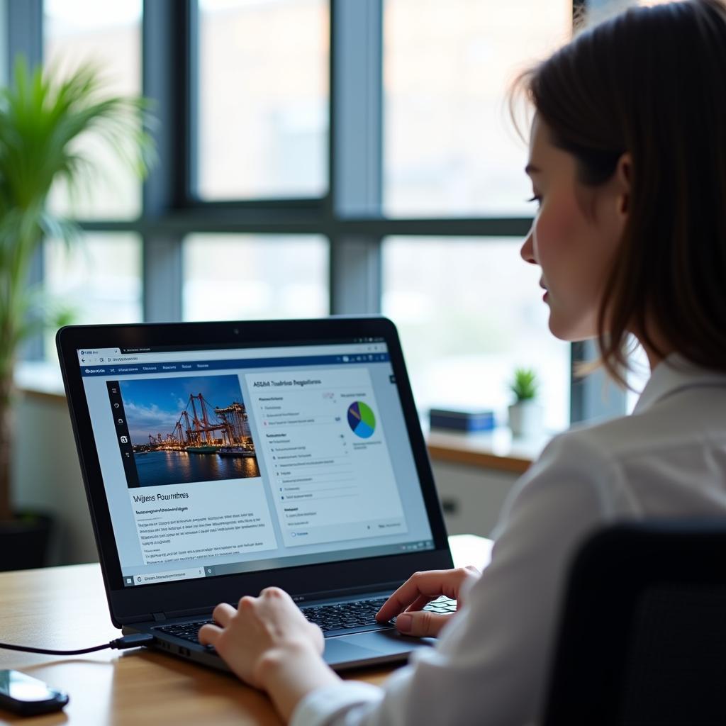 An individual utilizes an ASE training DVD on their laptop