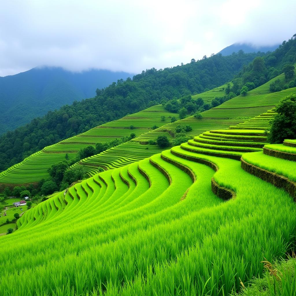 Rice Terraces in Bali, Indonesia