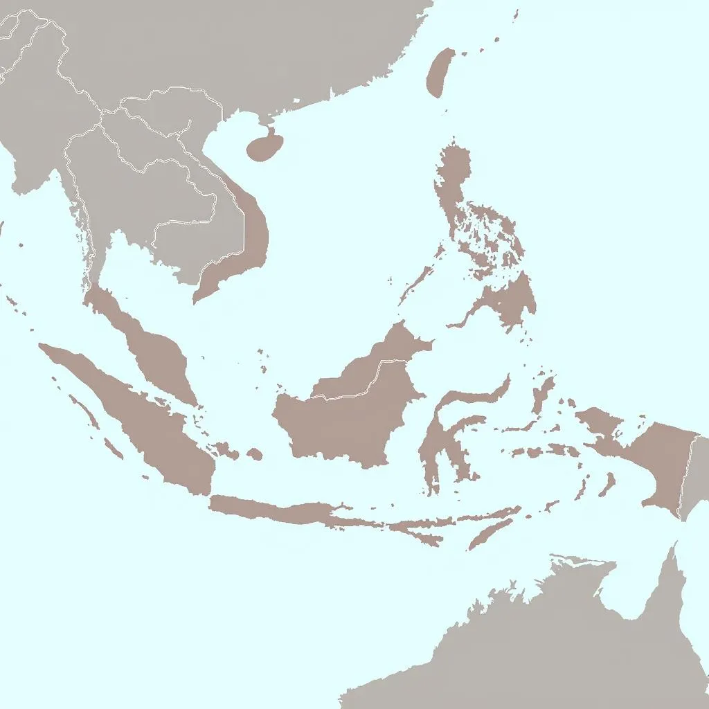 Indonesia in ASEAN map