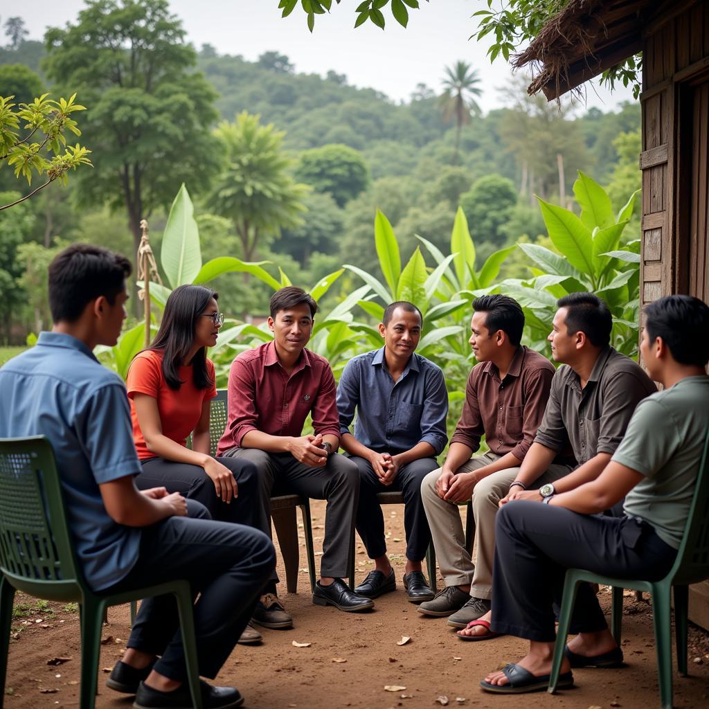 Island Community Meeting in Indonesia