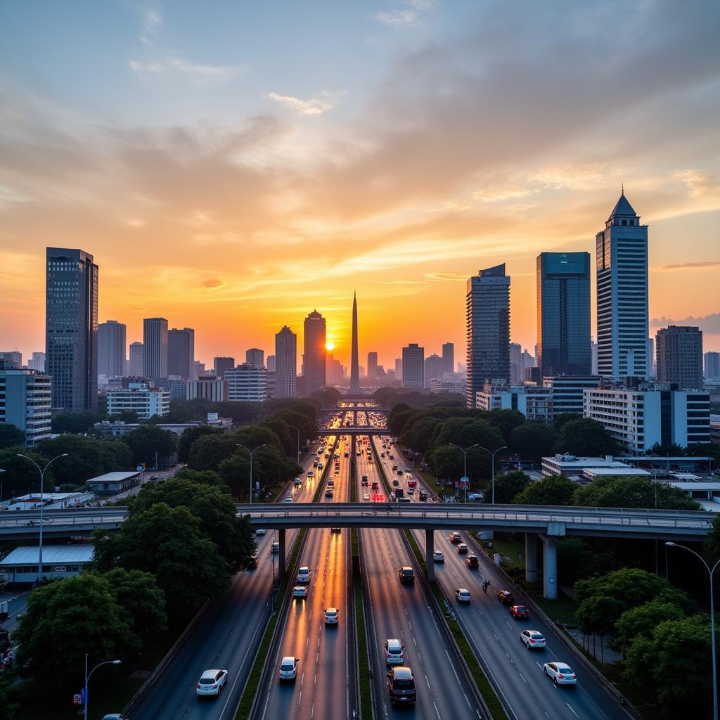 Jakarta Skyline - Indonesia's Capital City